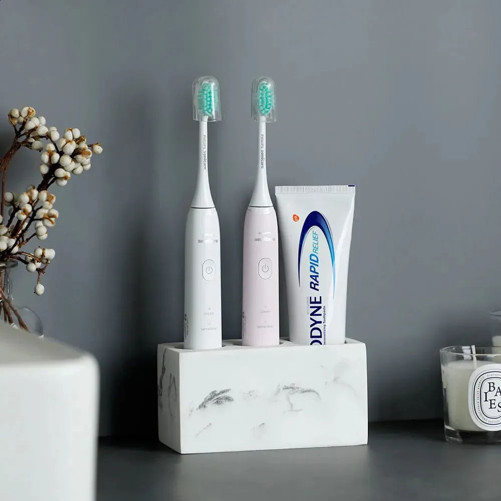Resina Double Toothbrush Holder – Stylish & Functional