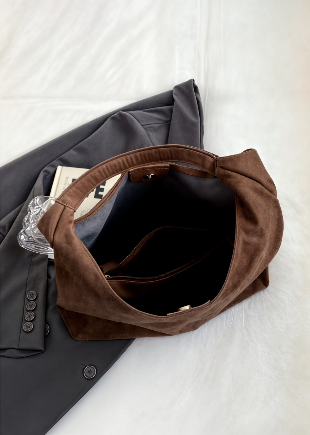 Crossbody bag for women with spacious interior and simple design