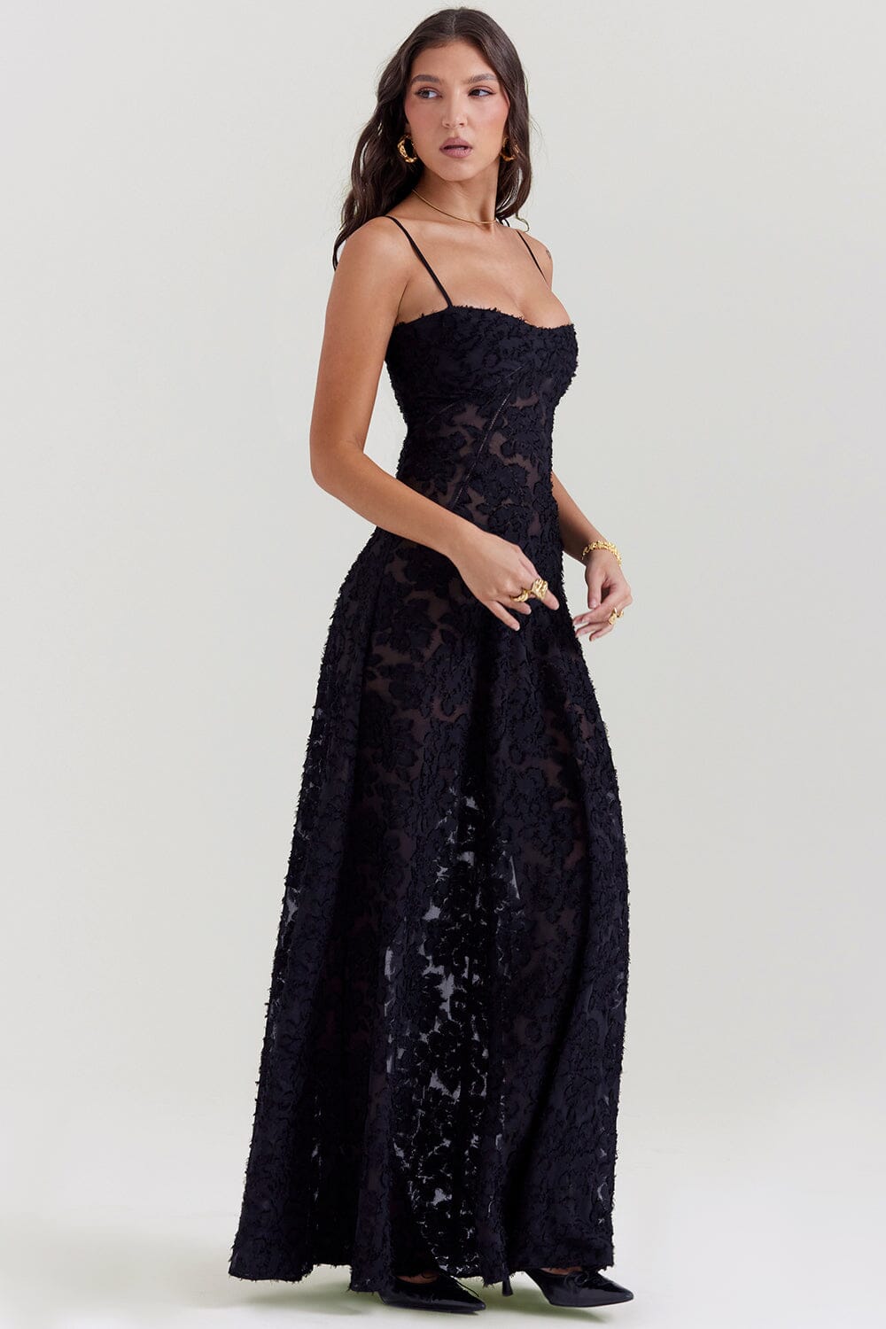 Kyndall women's maxi dress with open back