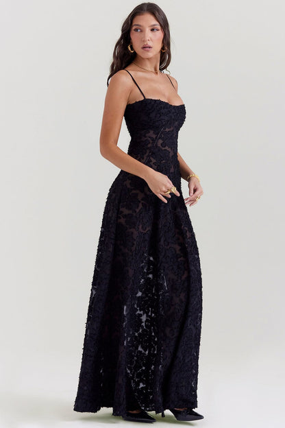 Kyndall women's maxi dress with open back