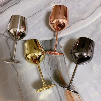 Argenta Stainless Steel Wine Glass – Shiny & Break-Resistant