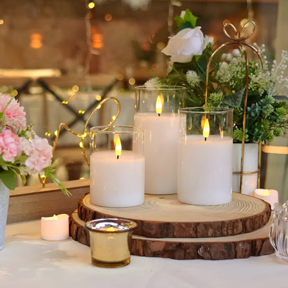 Luminara 3D LED Candle Set – Flameless, Stylish & Safe | Set of 3