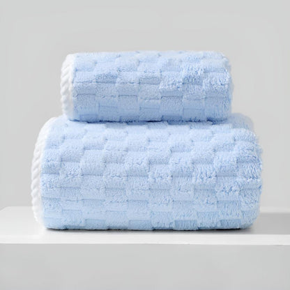 Luvoa Fleece Towel Set – Soft & Luxurious for Everyday Use