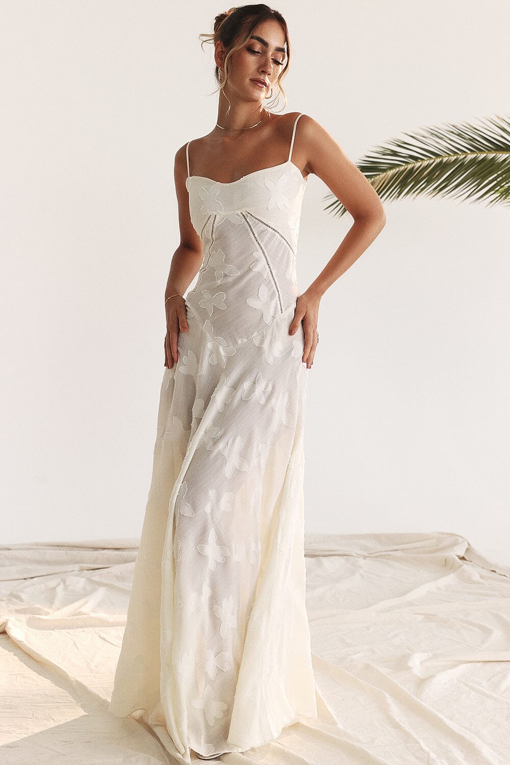 Kyndall women's maxi dress with open back