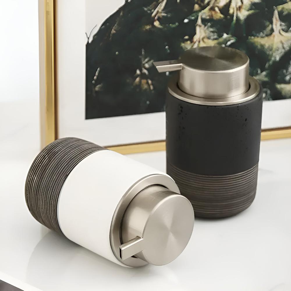 Lunara Matte Ceramic Soap Dispenser – Sleek & Modern Design for Kitchen and Bath