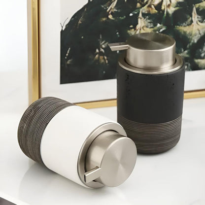 Lunara Matte Ceramic Soap Dispenser – Sleek & Modern Design for Kitchen and Bath