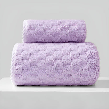 Luvoa Fleece Towel Set – Soft & Luxurious for Everyday Use