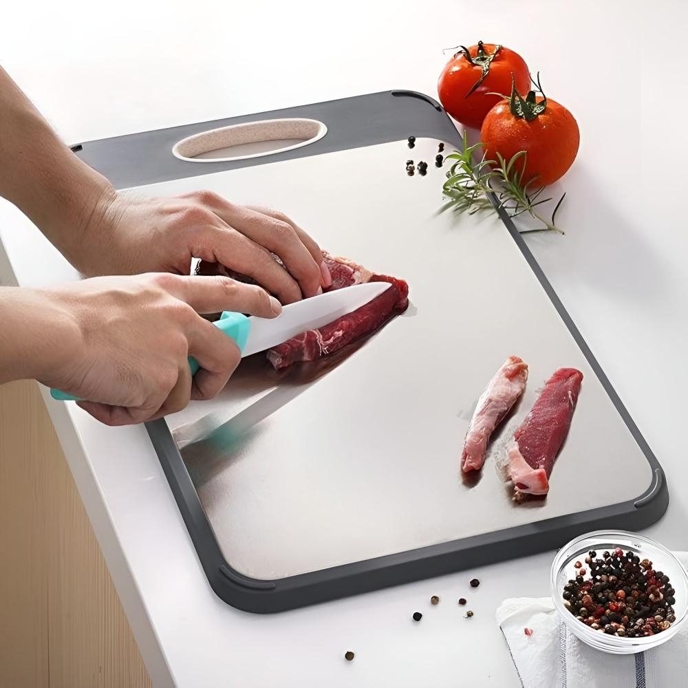 Reversible Stainless Steel Cutting Board – Hygienic, Durable & Versatile
