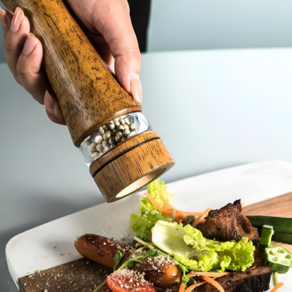Rustico Oak Spice Mill – Salt & Pepper Set Made from Natural Wood