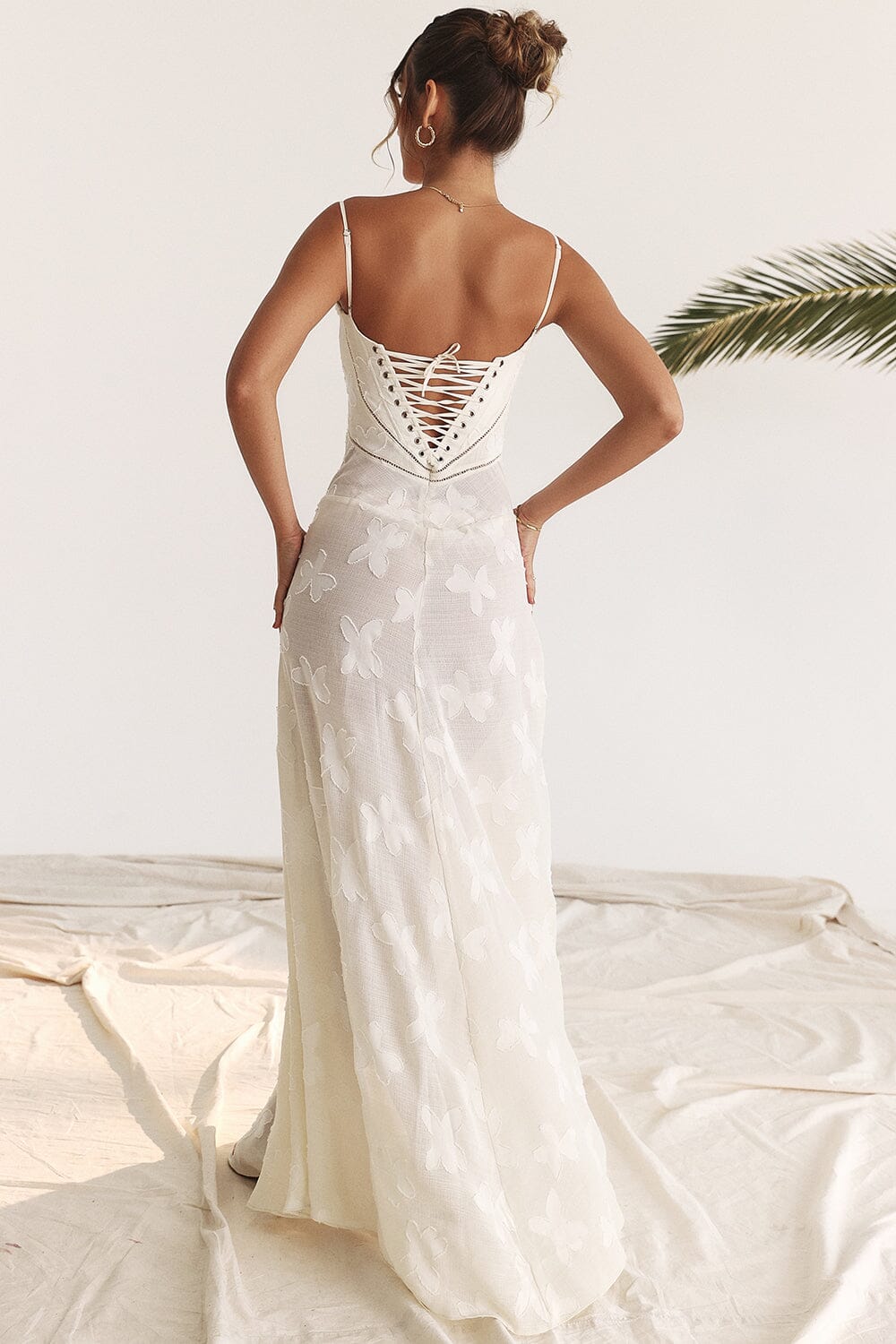 Kyndall women's maxi dress with open back
