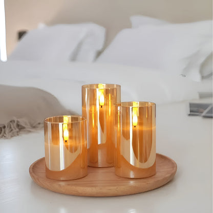 Luminara 3D LED Candle Set – Flameless, Stylish & Safe | Set of 3