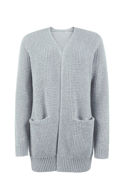Women's cardigan with long sleeves and open front