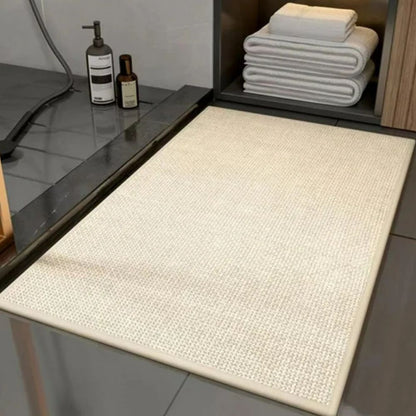 Velora Premium Bath Mat – Braided & Non-Slip for Comfort and Safety