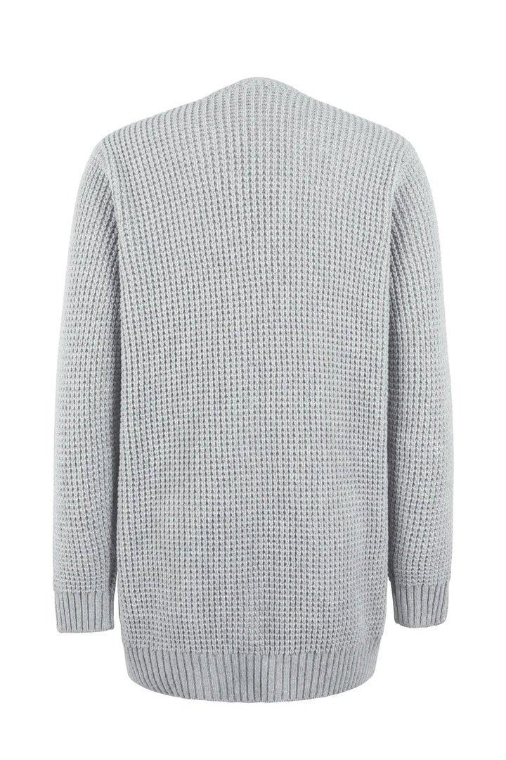 Women's cardigan with long sleeves and open front