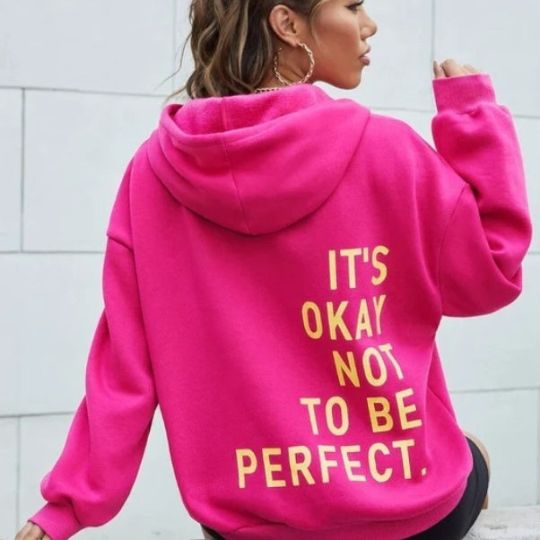 Women's hoodie with long sleeves and hood
