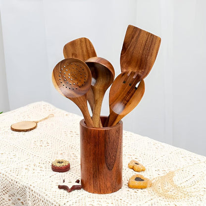 Linea Natura Kitchen Utensil Holder – Elegant & Practical for Your Countertop