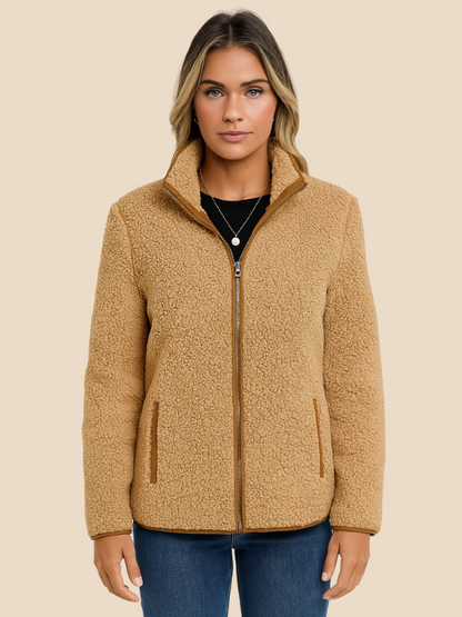 Women's fleece jacket with zipper