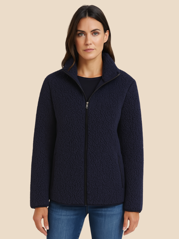 Women's fleece jacket with zipper