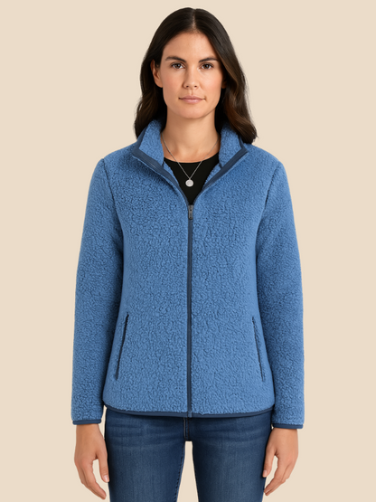 Women's fleece jacket with zipper
