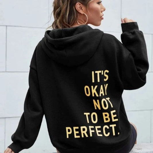 Women's hoodie with long sleeves and hood