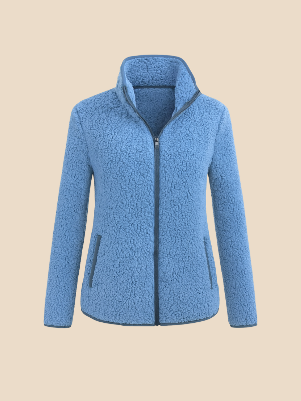 Women's fleece jacket with zipper