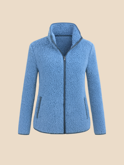 Women's fleece jacket with zipper