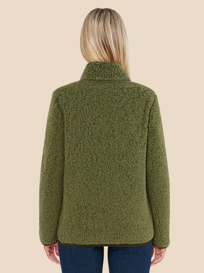 Women's fleece jacket with zipper