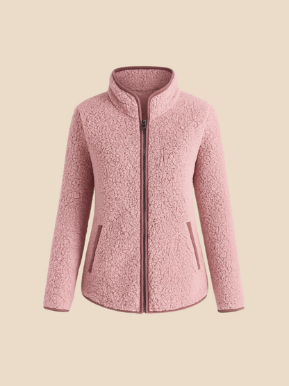 Women's fleece jacket with zipper