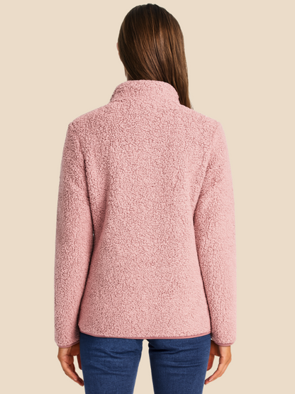 Women's fleece jacket with zipper