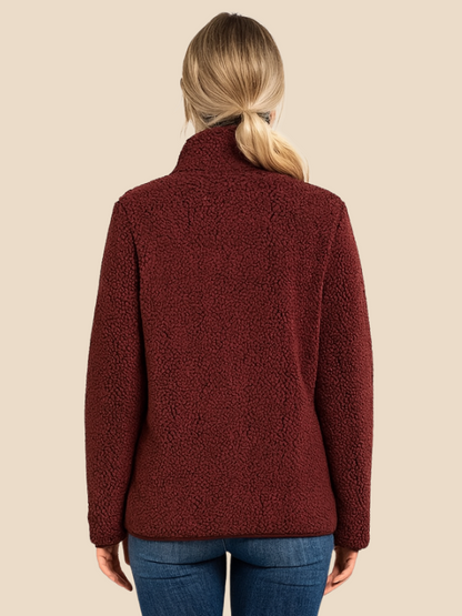 Women's fleece jacket with zipper