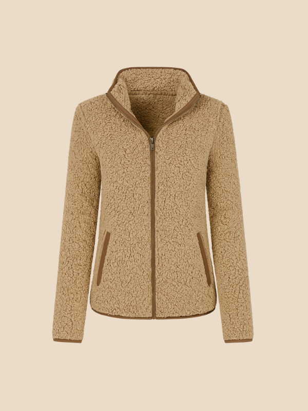 Women's fleece jacket with zipper
