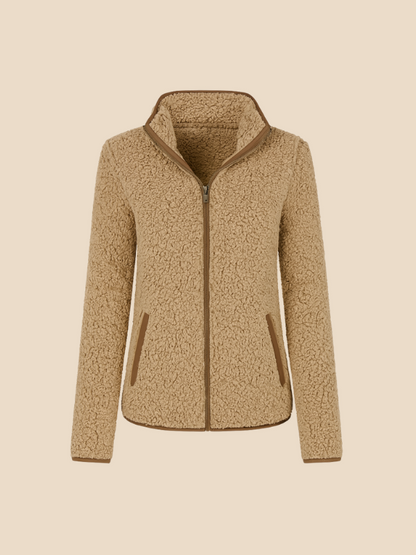 Women's fleece jacket with zipper
