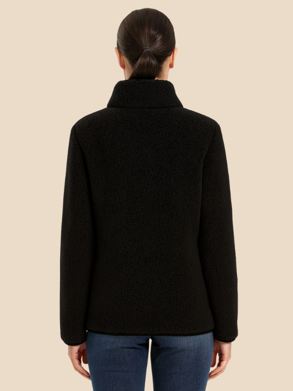 Women's fleece jacket with zipper