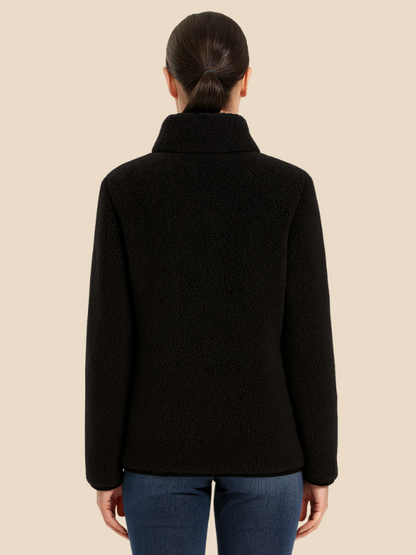 Women's fleece jacket with zipper