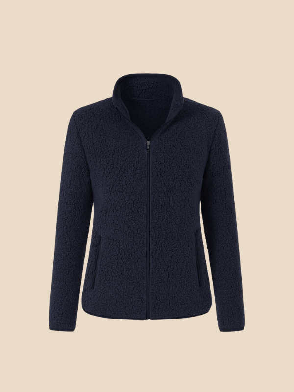 Women's fleece jacket with zipper