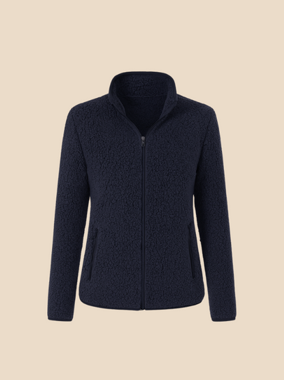 Women's fleece jacket with zipper