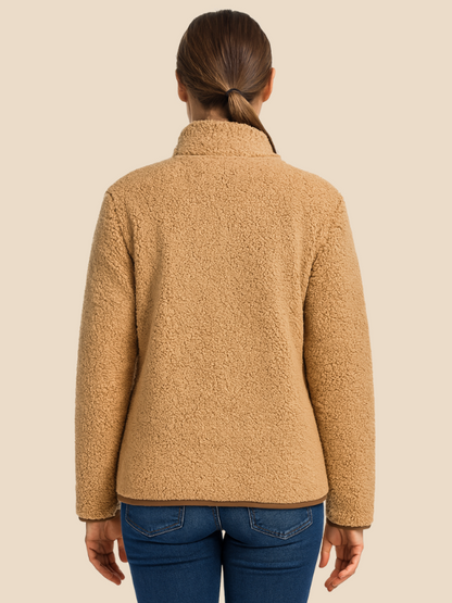 Women's fleece jacket with zipper