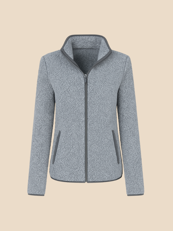 Women's fleece jacket with zipper
