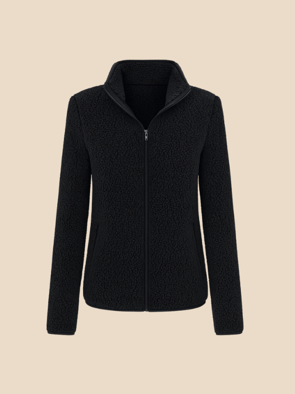 Women's fleece jacket with zipper