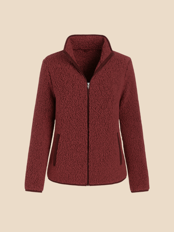 Women's fleece jacket with zipper