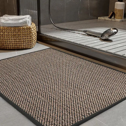 Velora Premium Bath Mat – Braided & Non-Slip for Comfort and Safety