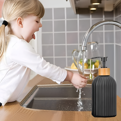 ZenBamboo Elegance Soap Dispenser – Minimalist & Stylish
