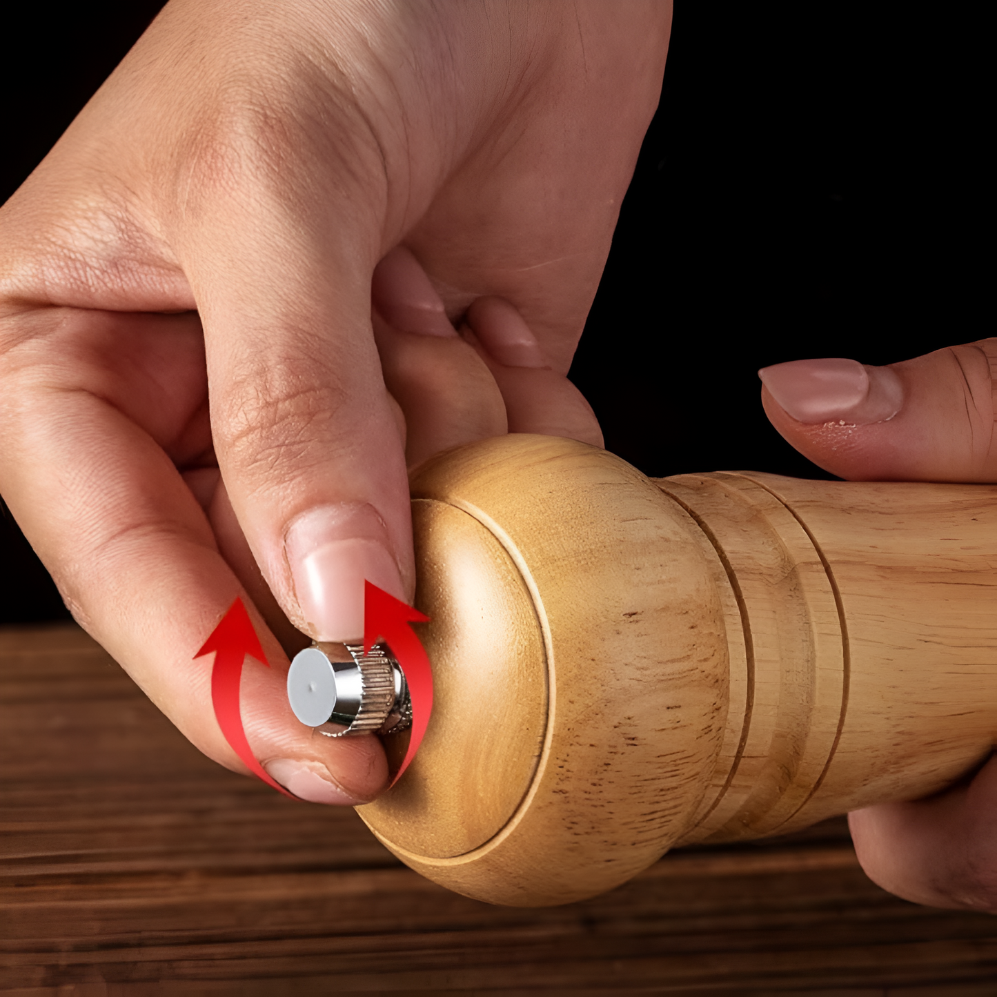 Rustico Oak Spice Mill – Salt & Pepper Set Made from Natural Wood
