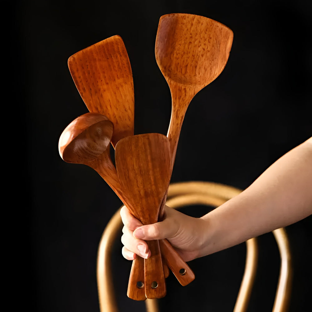 Rustanova Premium Kitchen Utensils – Natural & Versatile for Your Kitchen
