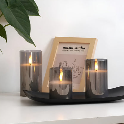 Luminara 3D LED Candle Set – Flameless, Stylish & Safe | Set of 3