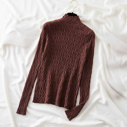 Cashmere blend turtleneck sweater for women