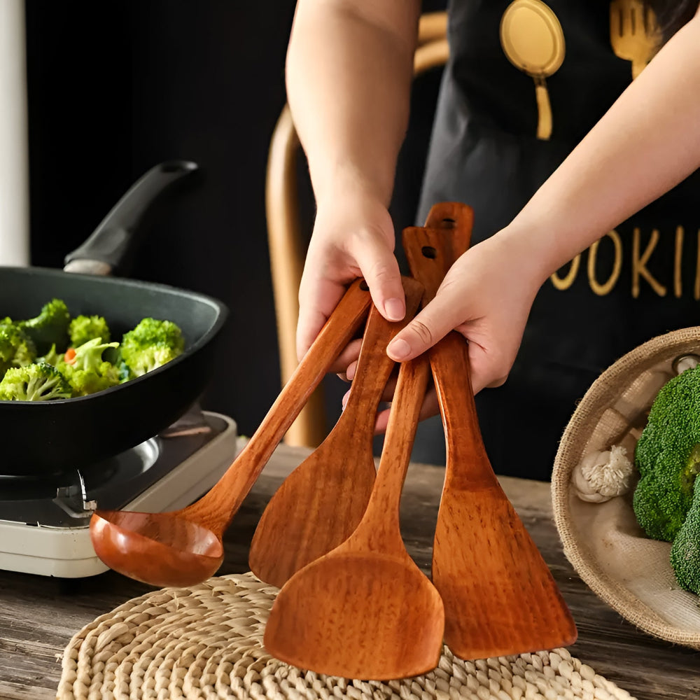 Rustanova Premium Kitchen Utensils – Natural & Versatile for Your Kitchen