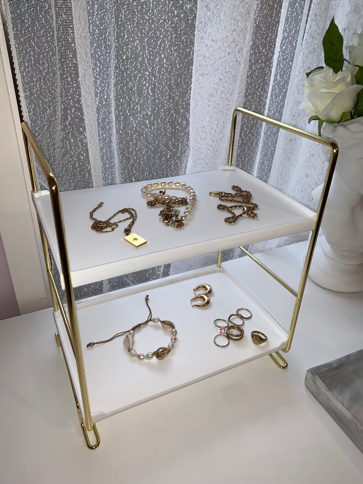 Elevira Tiered Organizer – Versatile Stand for Bathroom, Kitchen & Living Areas