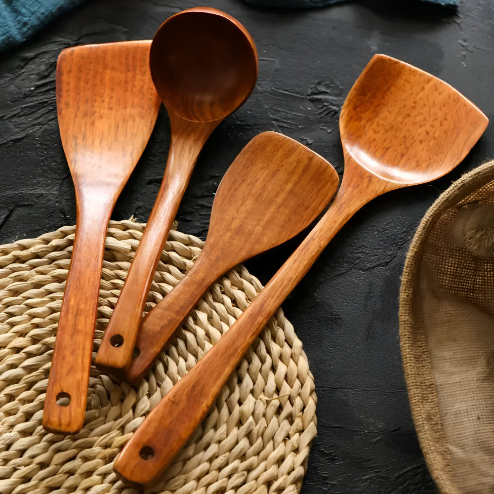 Rustanova Premium Kitchen Utensils – Natural & Versatile for Your Kitchen