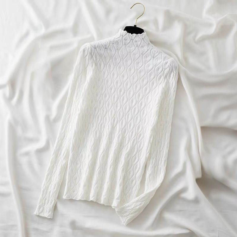 Cashmere blend turtleneck sweater for women